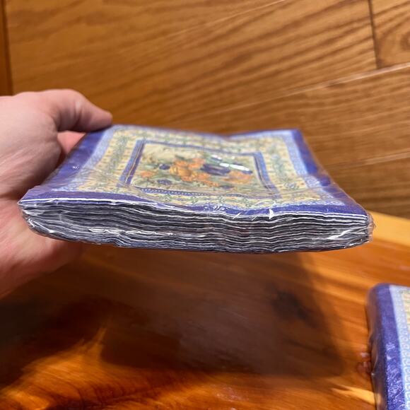 Polish Stoneware Signature Art Napkins 2 Packs Floral Bouquet Janina Palka NEW - Picture 4 of 4